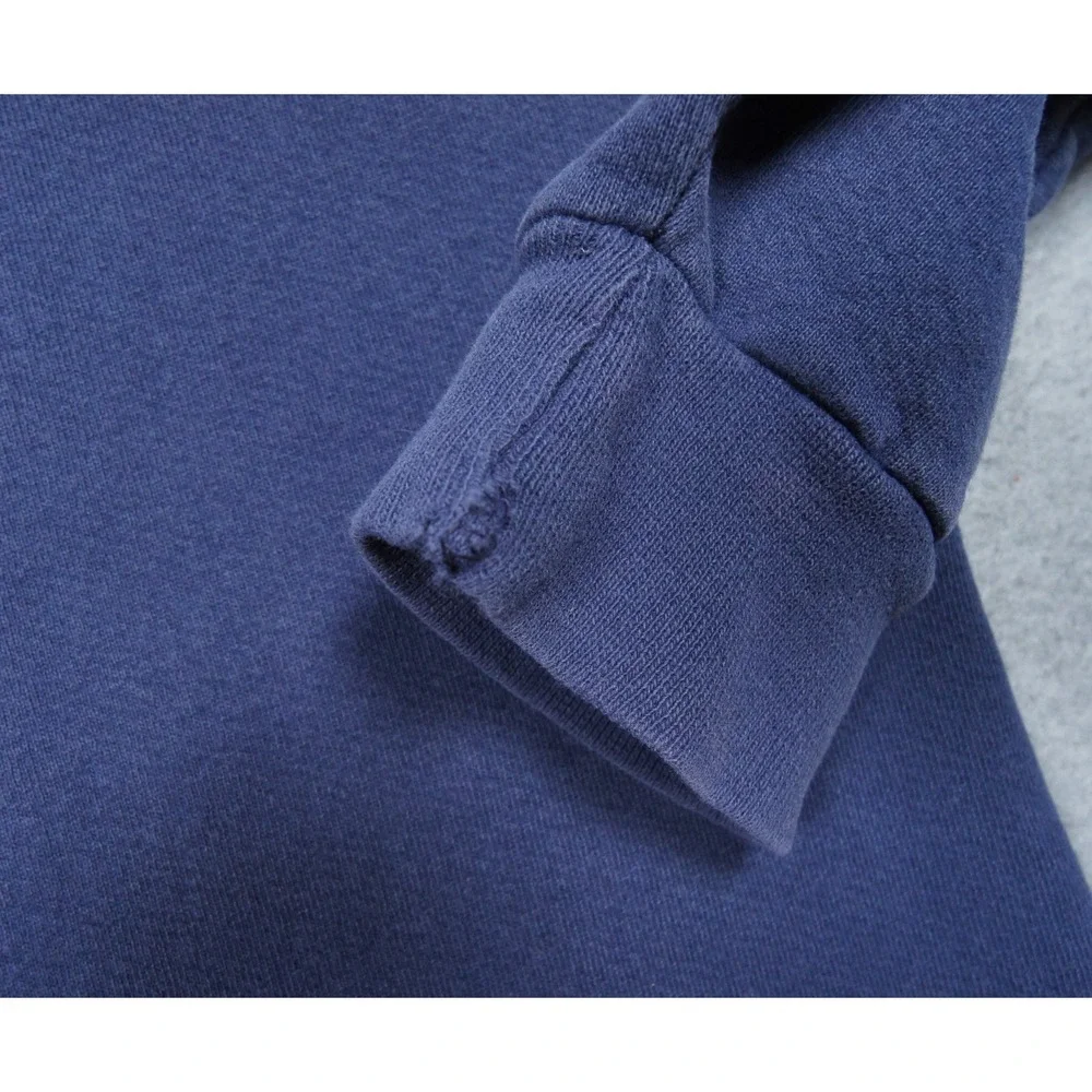 Vintage Adidas Sweatshirt Mens Medium Blue Crewneck Pullover Embroidered Logo